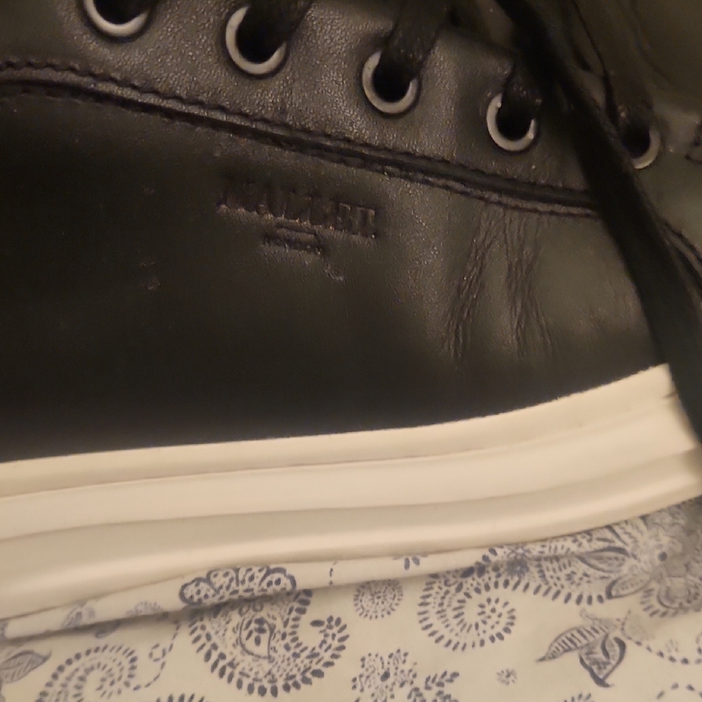 Black and White Men's Sneakers - Picture 5 of 10